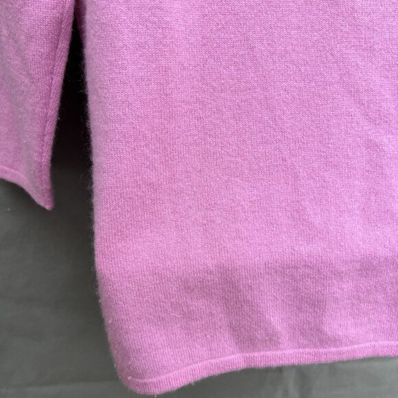 Investments Fine Cashmere Size M Pink Purple Sweater Quarter Sleeves - Picture 3 of 4